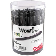 Unique Triangular Barrel Pen, Black Ink, 60 Pack picture
