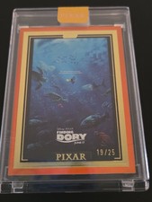 2025 Topps Pixar Gold Finding Dory WALL ART /25 Orange Case Hit SSP #WA-17 picture
