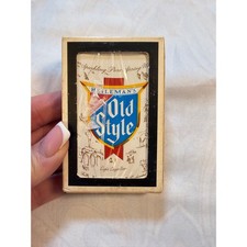 Vintage 1978 Old Style Beer Playing Cards Sealed Deck Heileman Brewing Bridge picture