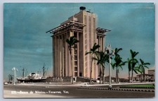 K57/ Veracruz Mexico RPPC Postcard c1940s Color Banco de Mexico Ship  61 picture