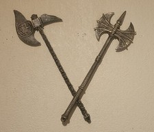 Two Medieval Cast Iron Battle Axes picture