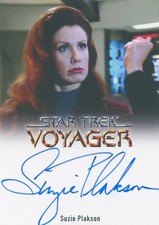 VL VHTF Star Trek Voyager A&I Autograph Card of Suzie Plakson as Q FB CCC picture