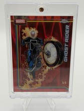 2026 Topps Marvel Chrome Ghost Rider Red Wave Refractor 5/5 picture