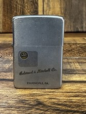 VINTAGE HALSTEAD & MITCHELL CO. PA SCRIPT ZIPPO PATENT 2517191 5 BARREL LIGHTER picture