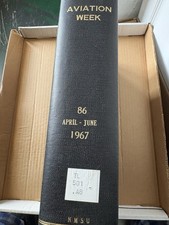 13 Vintage Bound 1967 issues of Aviation Week & Space Technology Magazine picture