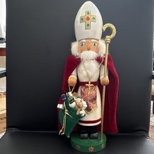 Nutcracker Village St. Nicholas Nutcracker 15 in 2001 w/ Box Christmas Holiday picture