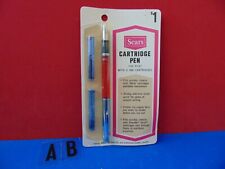 Vintage Sears Cartridge Pen with 2 Ink Cartridges Fine Point SS116 New & Sealed picture