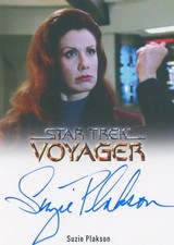 VL VHTF Star Trek Voyager A&I Autograph Card of Suzie Plakson as Q FB BBB picture