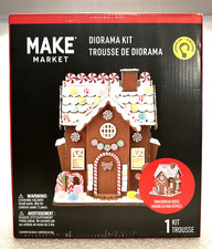Make Market Christmas Light Up Diorama Kit Gingerbread House - New in Box Sealed picture