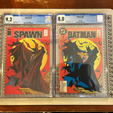 Spawn #230 CGC 9.2 (2013) Batman #423 CGC 8.0 (1988) PAIR OF CGC GRADED SLABS picture
