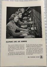 Vintage 1950 Original Print Advertisement Full Page - Bell Telephone - Humming picture