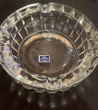 Lady Victoria Fine Crystal Heavy Duty Ashtray Chantelle Pattern France VTG picture