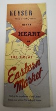 Vtg 1930's/40's Travel Brochure Keyser West Virginia The Great Eastern Market picture