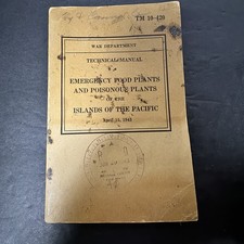 Vintage 1943 Pacific Island Survival Guide 132nd Infantry Cannon Co Stamped picture