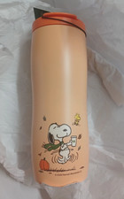 New Limited Starbucks 2026 Peanuts Snoopy Pumpkin Stainless Tumbler 473ml picture