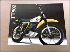 1978 Yamaha TT500 TT 500 Motorcycle Dirt Bike Vintage Sales Brochure Folder picture