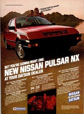 1983 • NISSAN DATSUN PULSAR NX print ad • 1980s ADS.93 picture