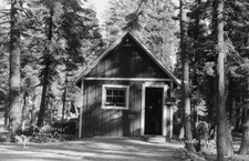 Post Office Almanor California 1950s view OLD PHOTO picture