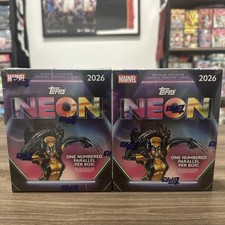2026 Topps Marvel Neon Mega Box New Factory Sealed In Hand - Lot of 2 SHIPS ASAP picture