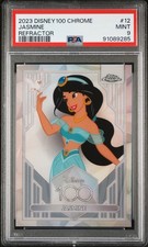 2023 Topps Chrome Disney 100 Jasmine Silver Refractor #12 PSA 9 Mint SP picture