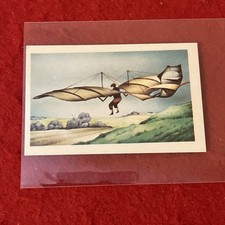 1970 Trucards “History Of Aircraft” OTTO LILIENTHAL GLIDER Card #1 NM picture