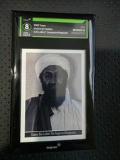 2001 TOPPS ENDURING FREEDOM #19 OSAMA BIN LADEN Degree 8 (strong 8) picture