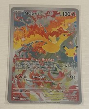 Pokemon 30th Anniversary Moltres 130/128 Illustration Rare - Near Mint English picture