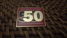 Stony Brook University 50th Fiftieth Anniversary Lapel Pin Pinback picture