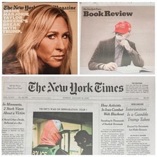 The New York Times Newspaper January 18 2026 SUNDAY Complete Print Paper UNREAD picture