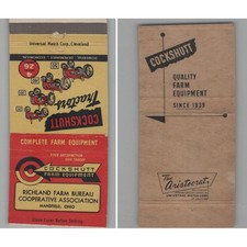 Matchbook Cover Cockshutt Farm Equipment Mansfield OH picture