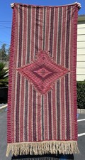 Late 18th Early 19th Century Saltillo Serape w/ Historically Added Fringe picture