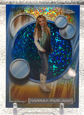 2026 Topps Chrome Disney Hannah Montana #4 Blue Mini Diamond 65/150 Miley Cyrus picture