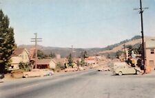 Garberville CA California Main Street Redwood Highway EEL River Vtg Postcard A18 picture