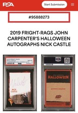 POP 1 PSA 🎃 2019 Fright Rag HALLOWEEN Movie NICK CASTLE Michael Myers Sig Auto picture