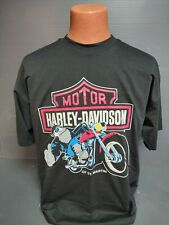 Rare Vintage Harley Davidson 90s Biker Graphic Shirt St Maarten N.A. picture