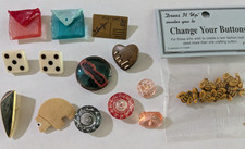 Lot of 23 Assorted Buttons New Unusual Different Styles Types Sizes picture