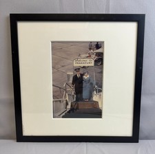 Vintage Pan American Captain Photo - Custom/Professional Frame behind Glass picture