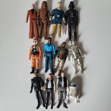 Vintage Star Wars Action Figures Lot Kenner 1977-1983 Han Solo Darth Vader C-3PO picture