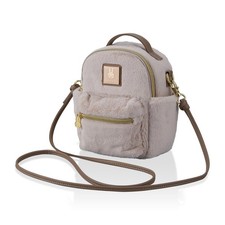 Miffy Fur Mini Shoulder Bag Pink Beige 1L Siffler Fluffy Crossbody Bag New picture