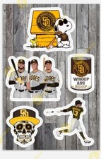 San Diego Padres STICKER sheet - California Baseball MLB Stickers picture