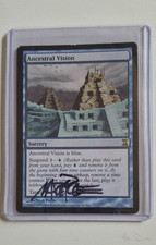 Legendary Artist M.Poole Hand Signed MTG Ancestral Vision Time Spiral 48/301 R picture