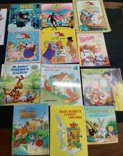 Vintage Golden Books And More Softcover Lot Of 12 picture