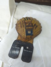 Vintage Shell Gas Station Oil Sea Shell License Plate Topper Yellow 1930s picture
