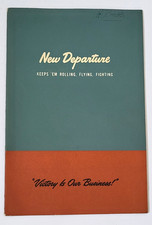 WWII Booklet Military Uses GENERAL MOTORS NEW DEPARTURE STEEL BALL BEARINGS picture