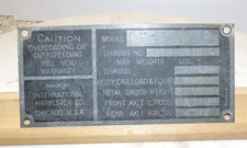 1938 International Harvester Model D 15-213-A-130 Chassis #D15-6615 Plate Truck picture