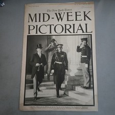 1915 New York Times Mid-Week Pictorial Magazine Vol 2 No 7 Woodrow Wilson WW1 picture