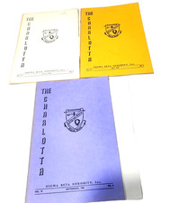 Vintage 1968 Sigma Beta Sorority The Charlotta Booklet Lot Jan May Sept picture
