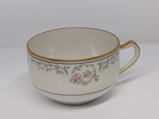 Haviland Limoges France Teacup Unique Print Gold Trim picture