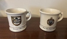 US Naval Academy And Dartmouth College Vintage Gold Trimmed Crested Mugs. picture