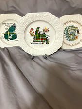 Set 3 Vintage Lord Nelson Souvenir Plates Scotland, Newfoundland, Cape Breton picture